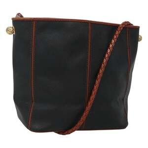 Bottega Veneta Vinyl Shoulder Bag Black